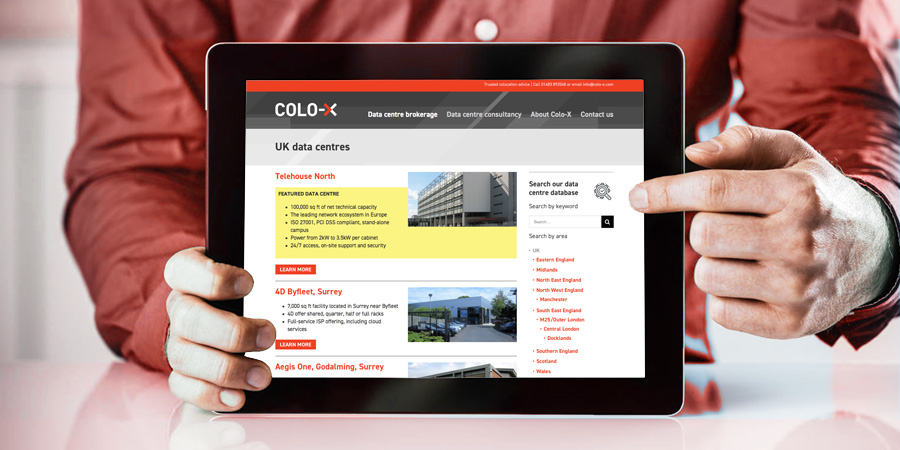 Colo-X UK data centre database | Colo-X