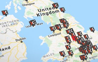 Colo-X UK data centre map