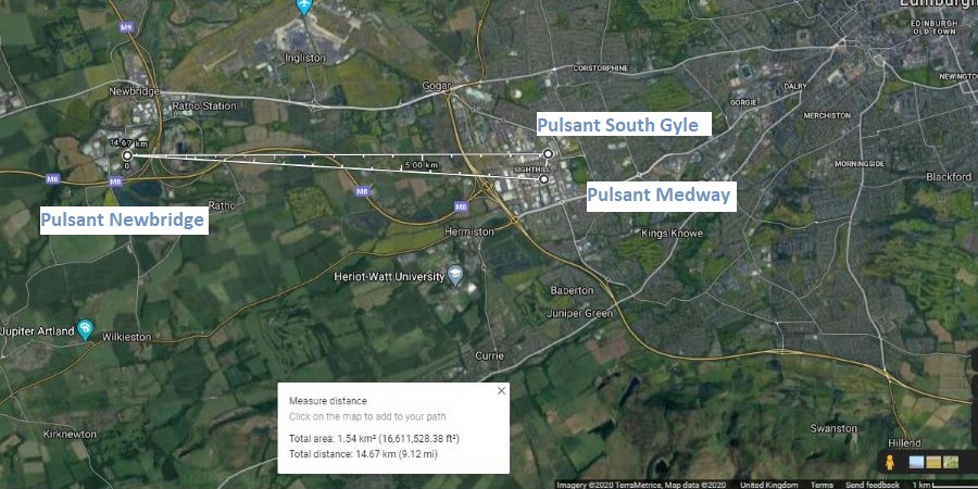 Pulsant Edinburgh SC-1 South Gyle data centre aerial view
