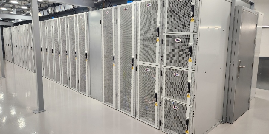 Cabinets at Custodian Dartford data centre