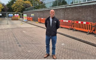 Tim Anker of Colo-X outside nLighten Bristol BRS1 data centre