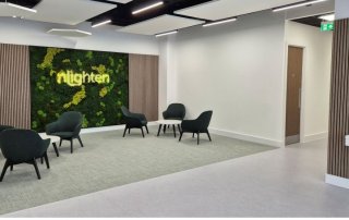 Reception area at nLighten Bristol BRS1 data centre