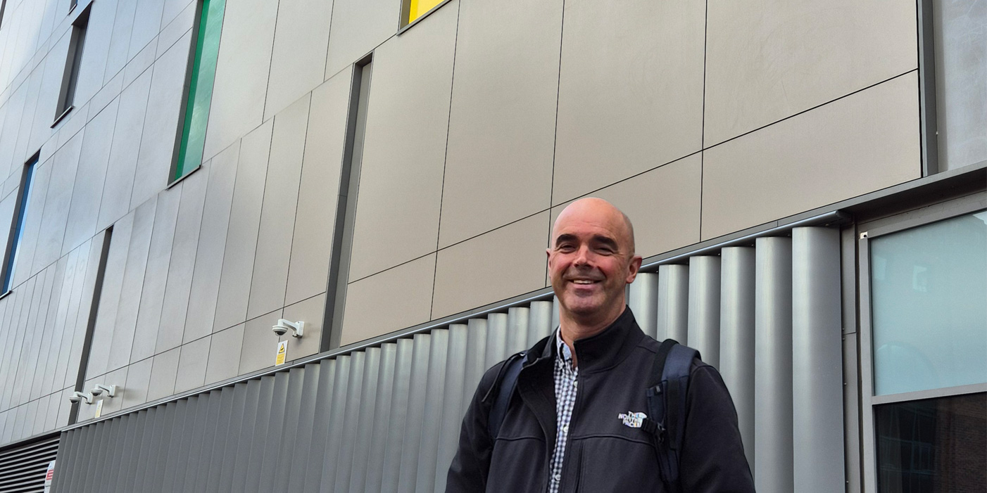 Tim Anker of Colo-X outside Cloud House data centre, London Docklands.