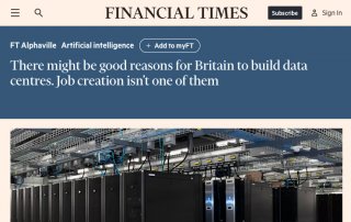 Screenshot of the FT article featuring Tim Anker of Colo-X.